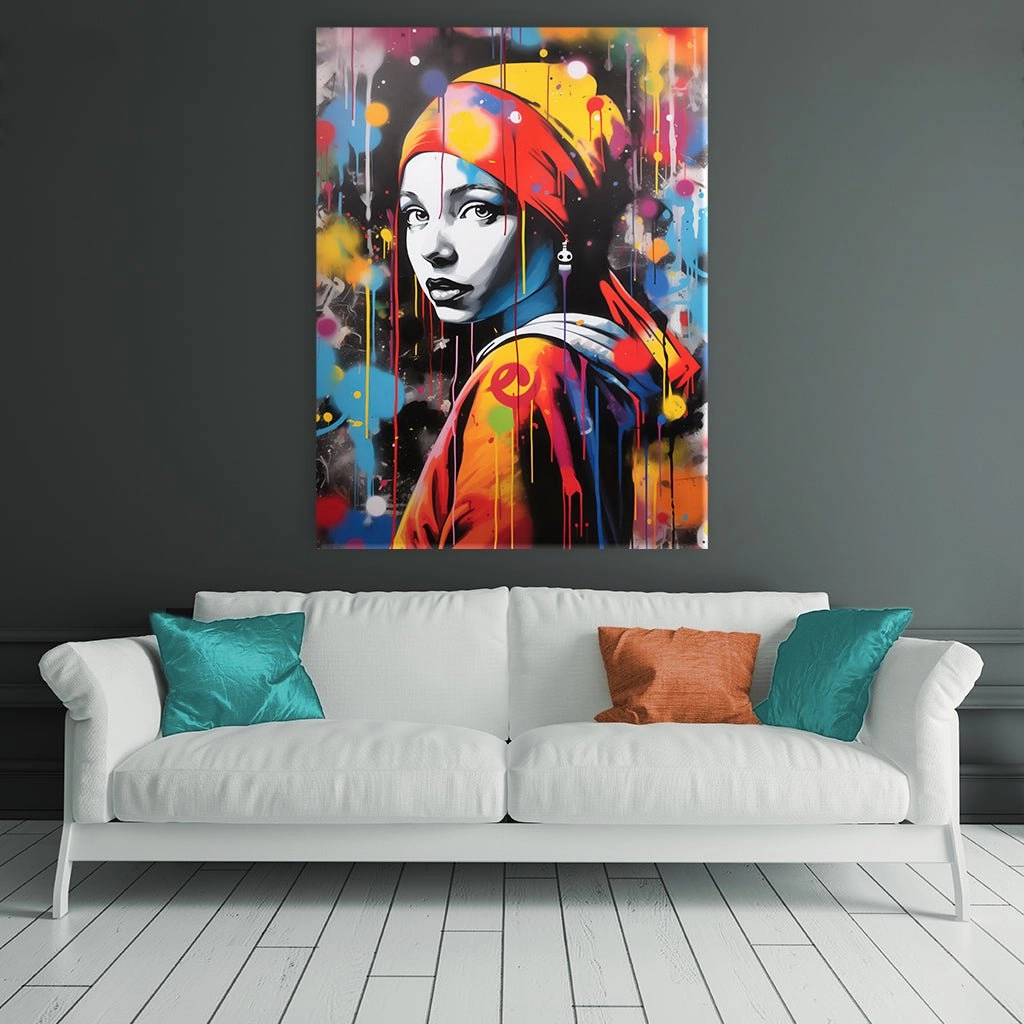 Girl with Pearl Earing - Banksystyle by Frank Daske