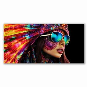 Glamorous culture by Rosa Piazza framed mural artwork