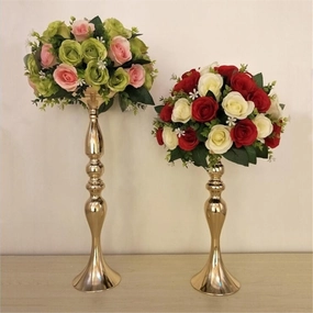 Gold Candle Holders ceramic table ornament