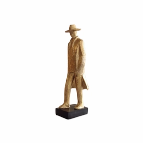 Gold man ornament 43X11cm decorative home ornament