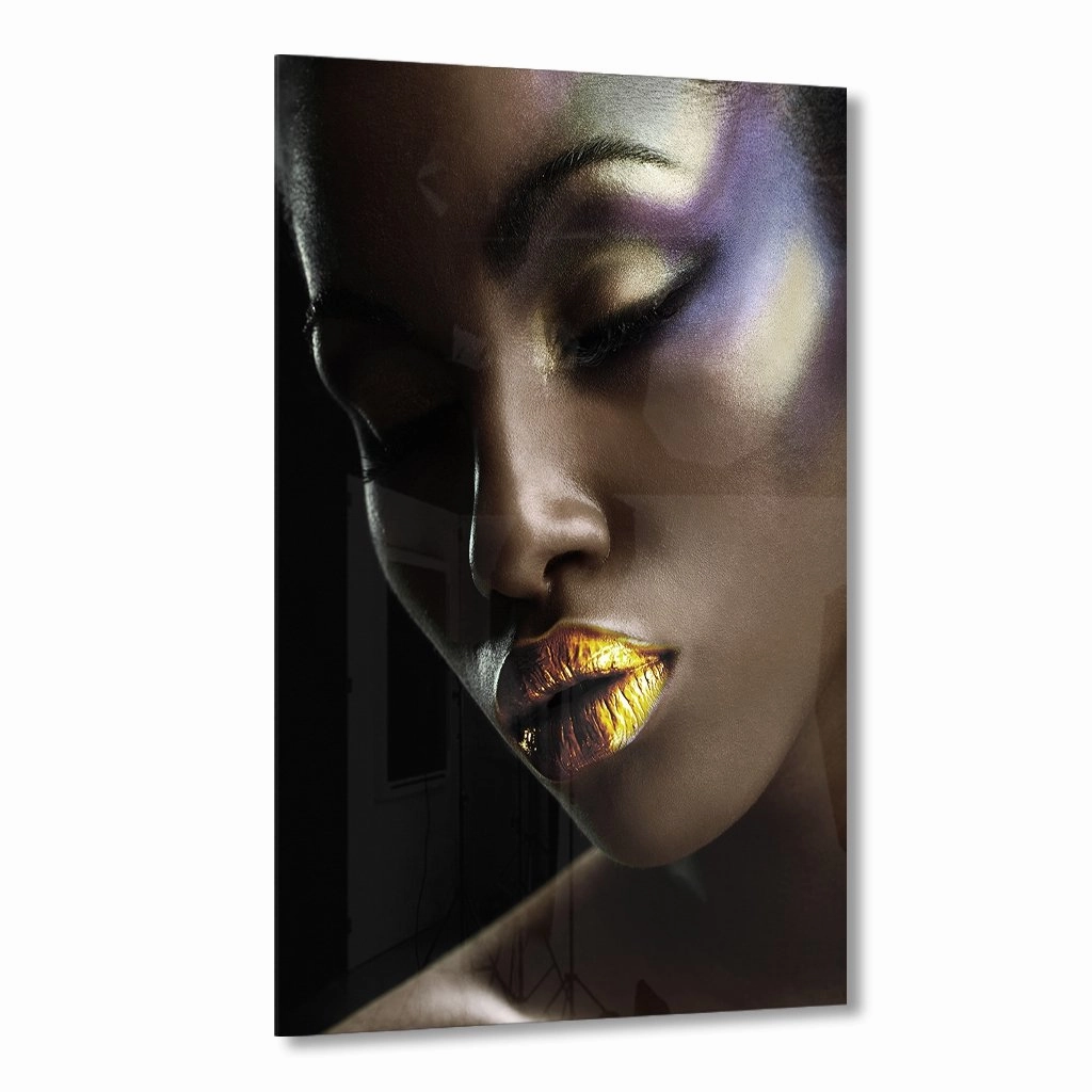 Golden Beauty Gold on Acrylic framed mural artwork
