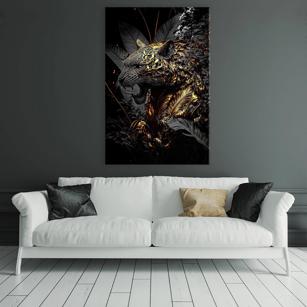 Golden black tiger beast by Adrian Vieriu 