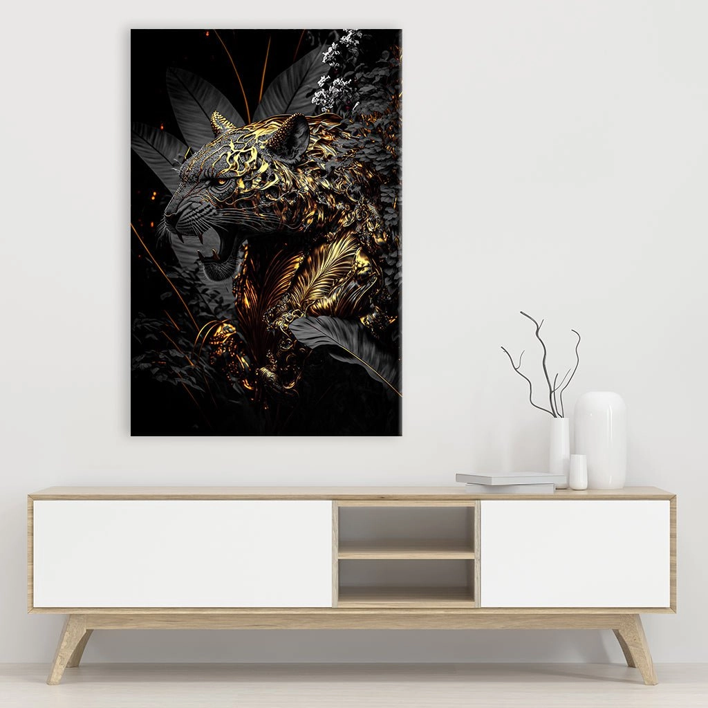 Golden black tiger beast by Adrian Vieriu 