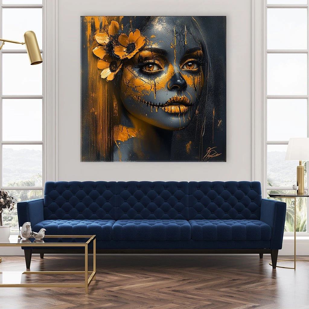 Golden Catrina by Catill