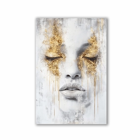 Golden Elegance by Catill framed mural artwork