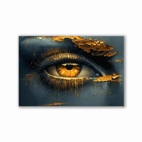 Golden Eye by Catill framed mural artwork
