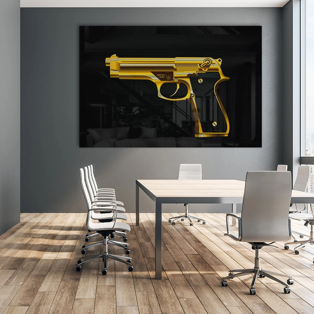 Golden Gun Gold on Acrylic