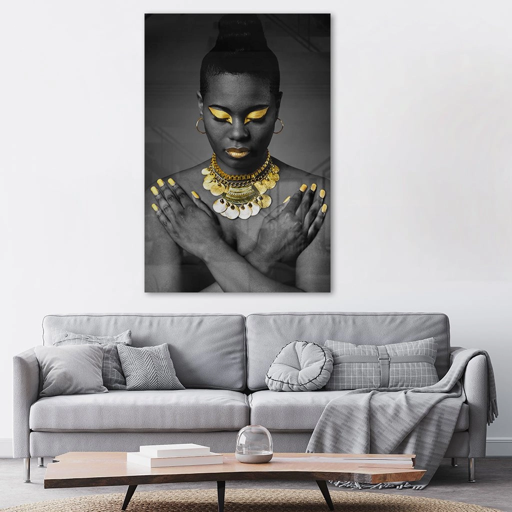 Golden Lady Gold on Acrylic