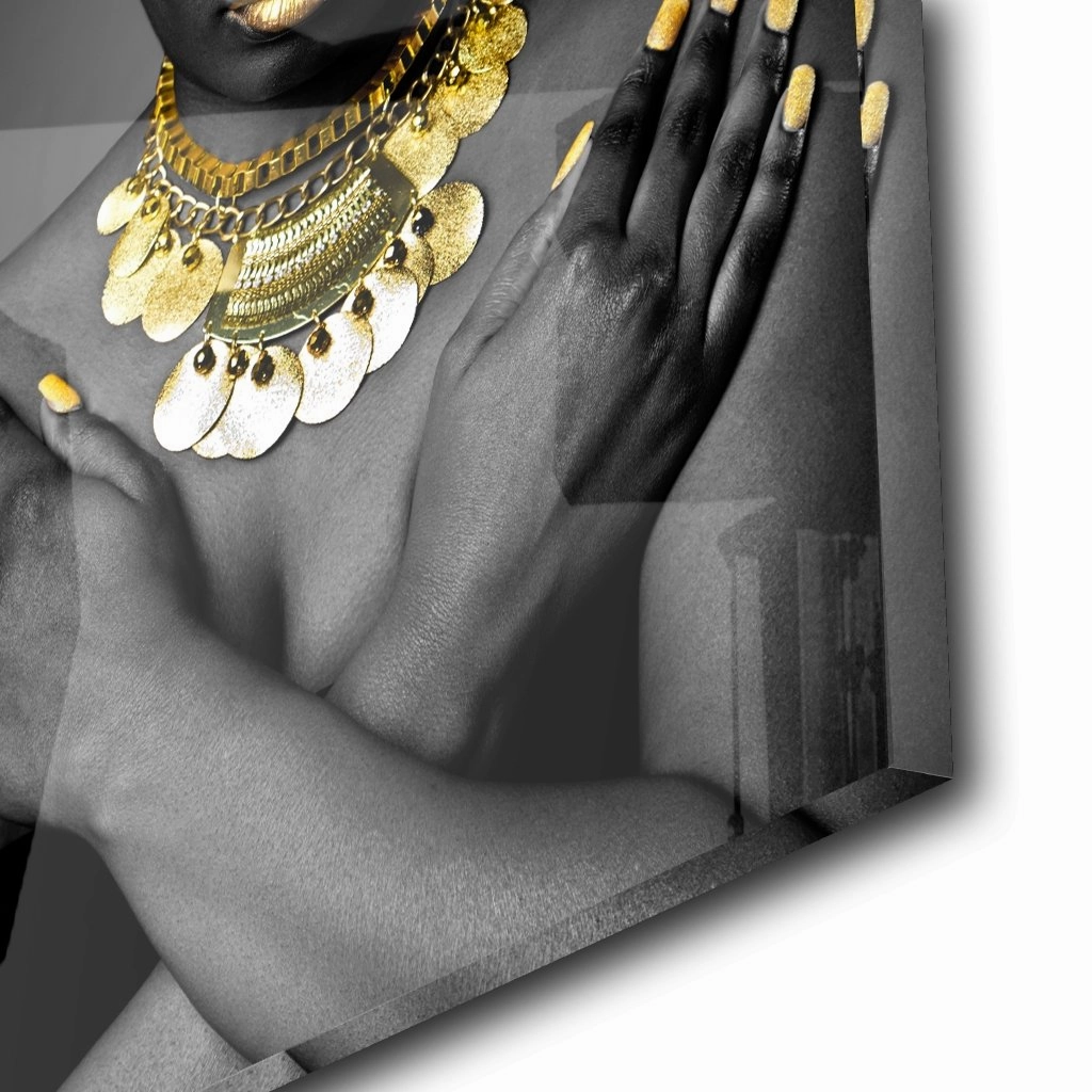 Golden Lady Gold on Acrylic