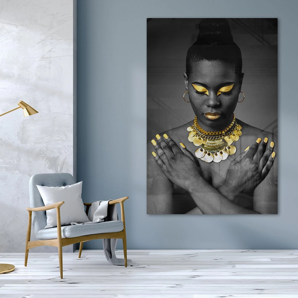 Golden Lady Gold on Acrylic