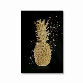 Golden Pineapple by Himmelmiez framed mural artwork