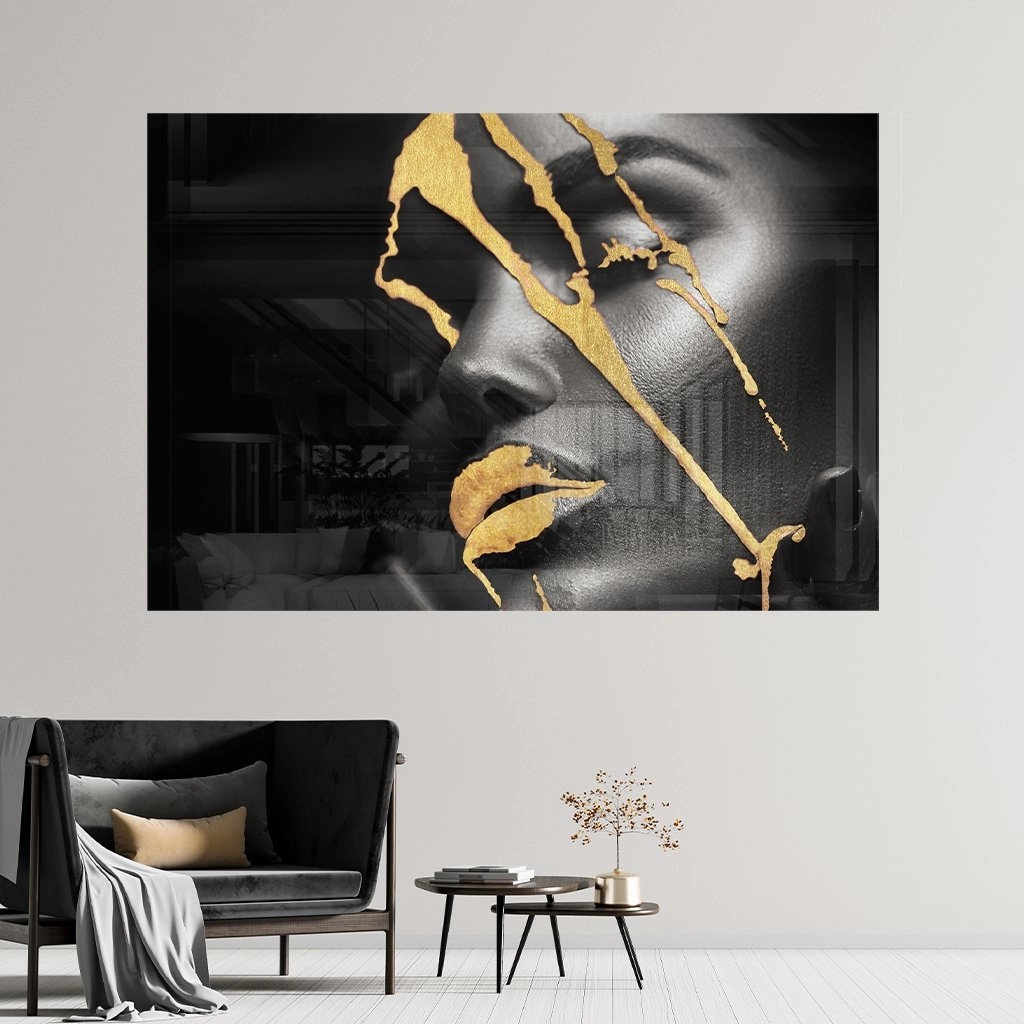 Golden Rain Gold on Acrylic