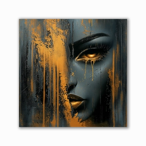 Golden Tears by Catill framed mural artwork