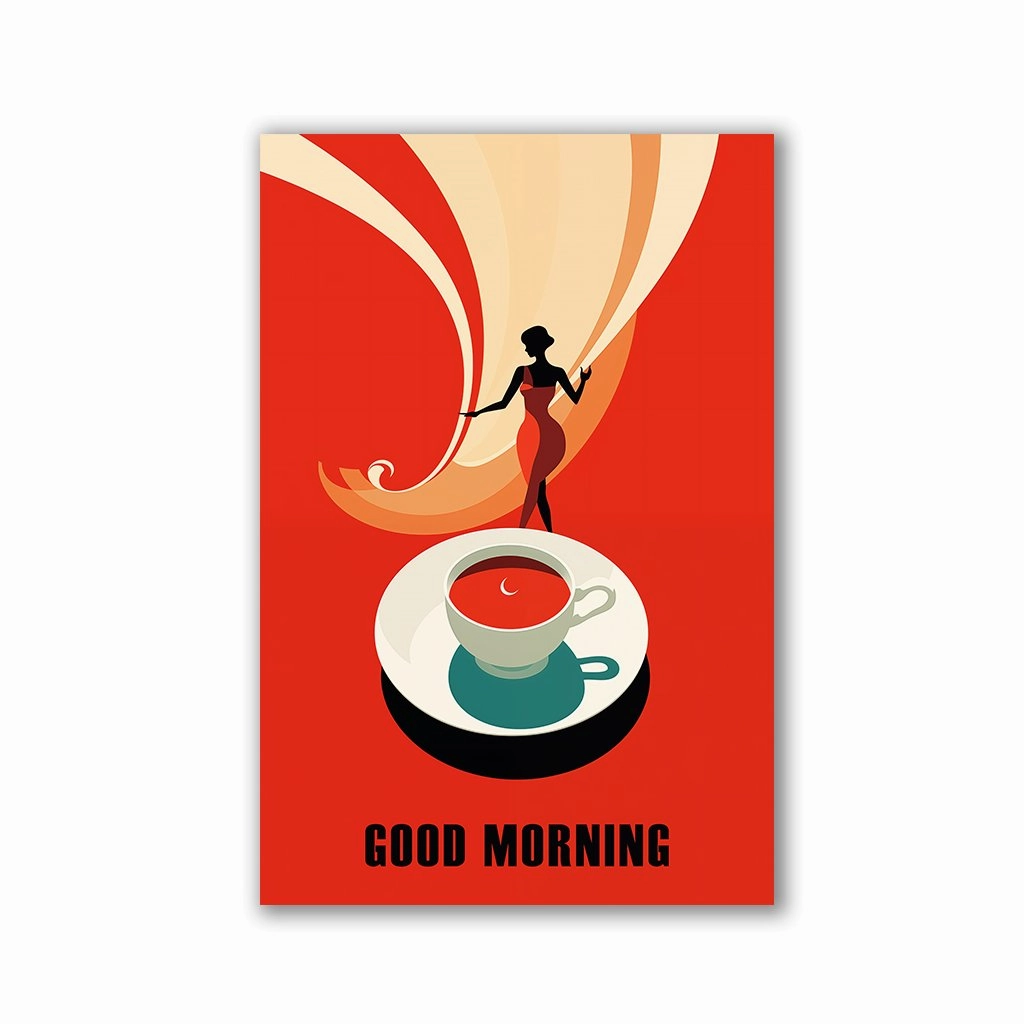 Good morning coffee by Frank Daske framed mural artwork