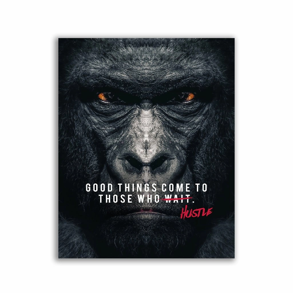 Good Things Hustle by Zenzdesign framed mural artwork