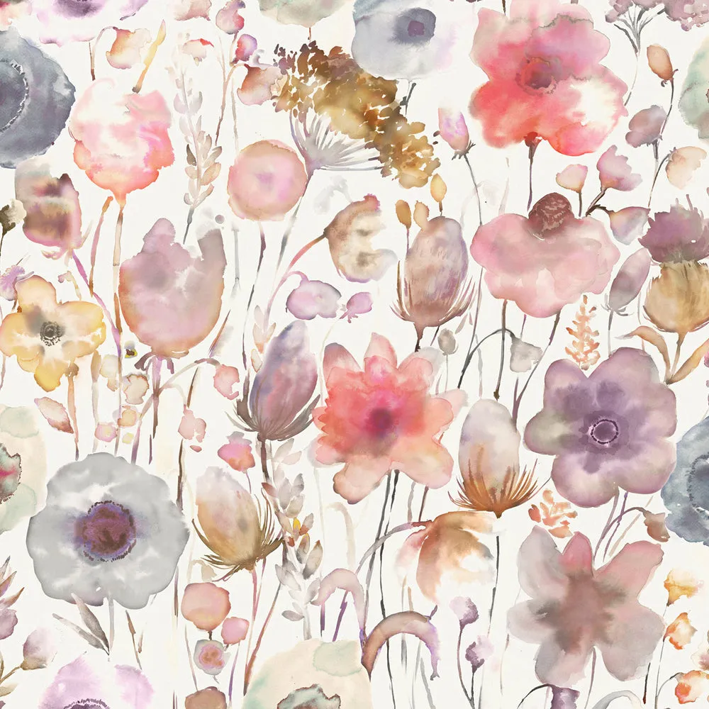 Gospiana Printed Cotton Made to Measure Roman Blinds Boysenberry