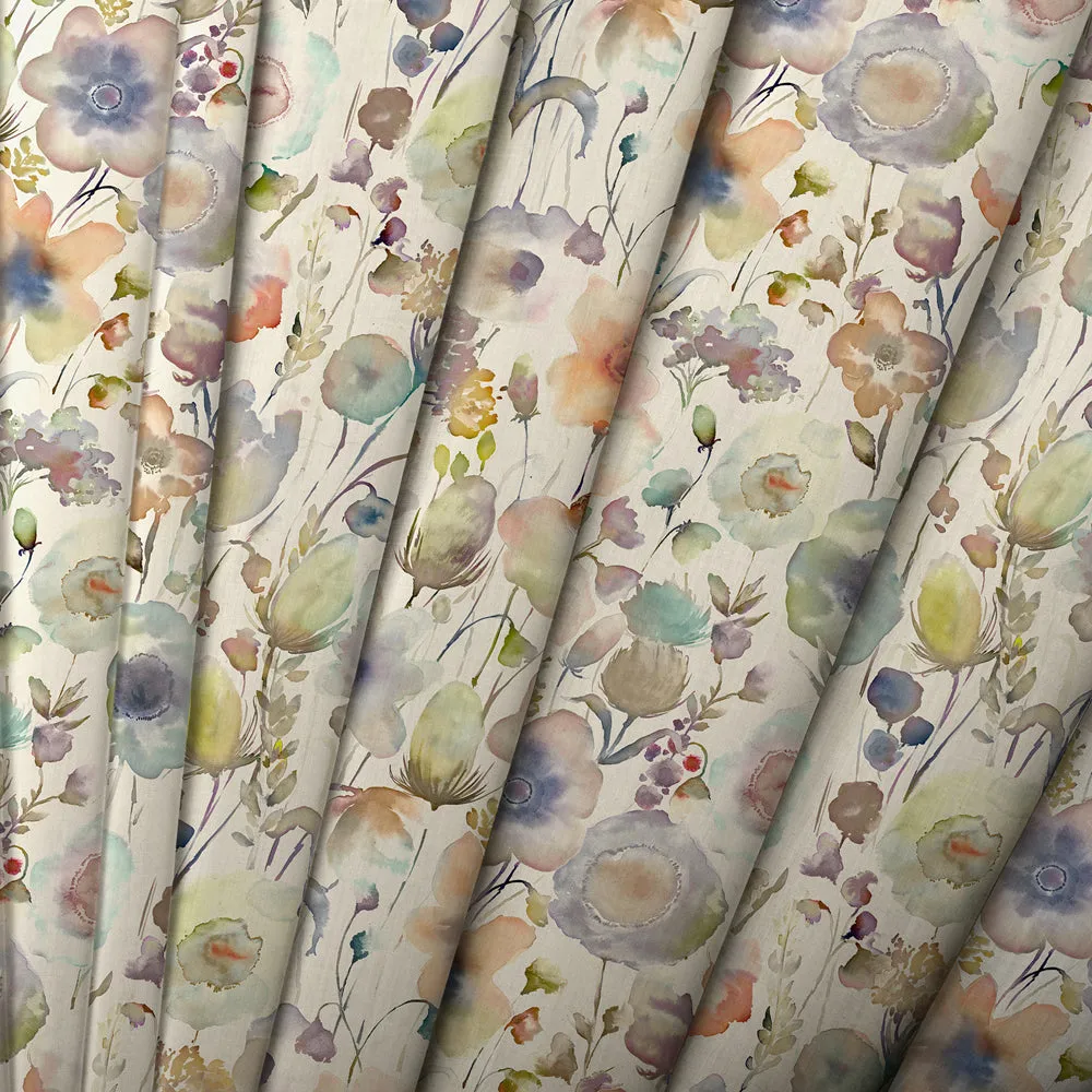 Gospiana Printed Cotton Made to Measure Roman Blinds Coral/Cloud
