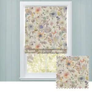 Gospiana Printed Cotton Made to Measure Roman Blinds Coral/Cloud chic floor carpet  