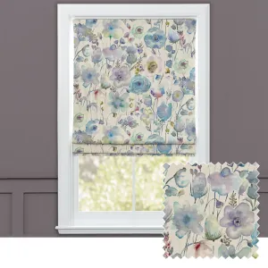Gospiana Printed Cotton Made to Measure Roman Blinds Crocus chic floor carpet  