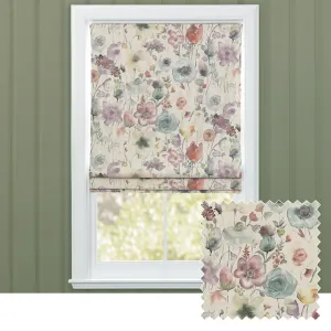 Gospiana Printed Cotton Made to Measure Roman Blinds Haze chic floor carpet  