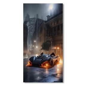 Gotham City Car by Himmelmiez framed mural artwork