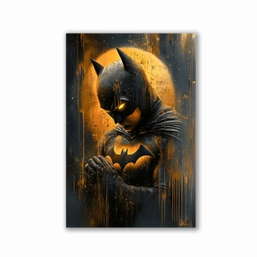 Gotham's Guardian by Catill framed mural artwork