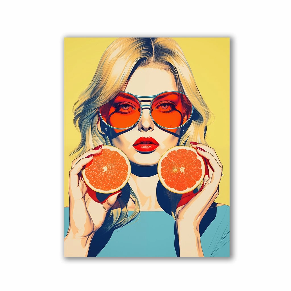 Grapefruit blonde by Frank Daske framed mural artwork
