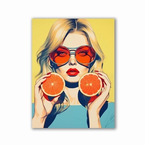 Grapefruit blonde by Frank Daske framed mural artwork