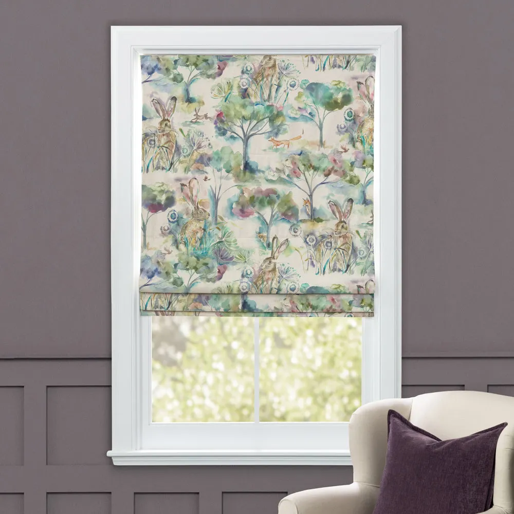 Grassmere Printed Cotton Made to Measure Roman Blinds Sweetpea