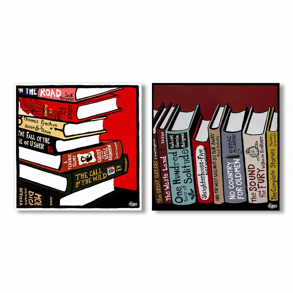 Great Book - Duo by Spanjer framed mural artwork