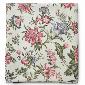 Green and Pink Floral Design Tablecloth cute desktop display