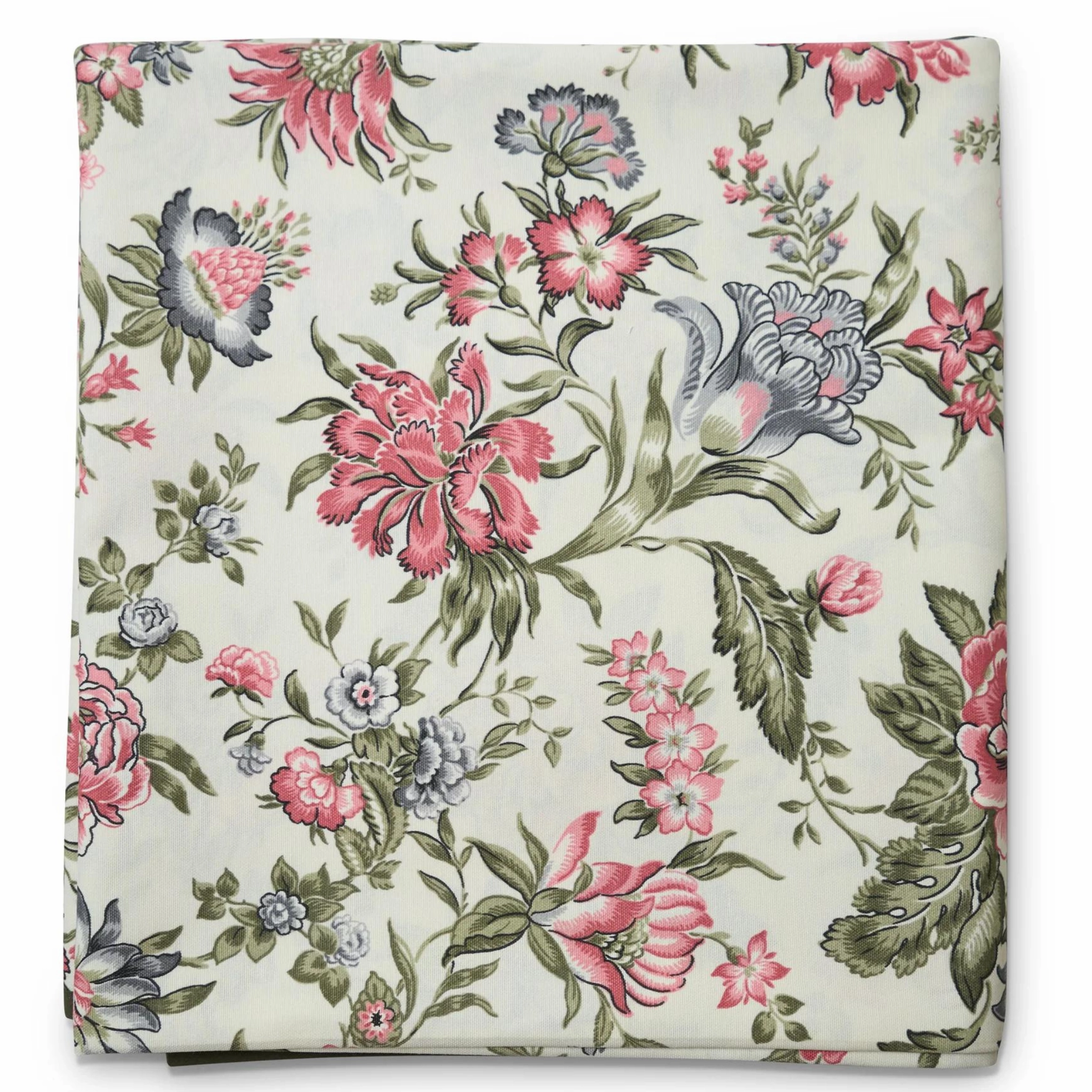 Green and Pink Floral Design Tablecloth cute desktop display