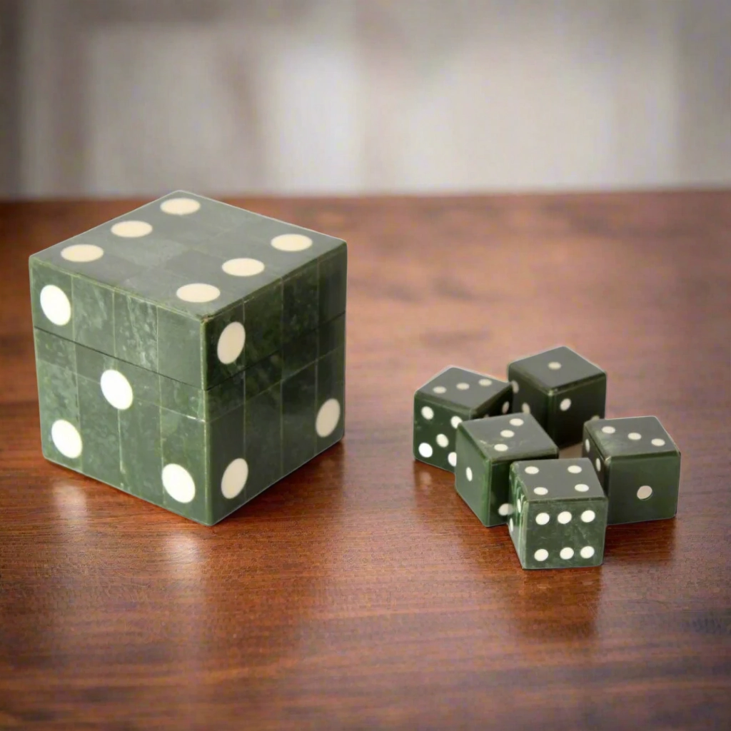 Green Box With 5 Dice