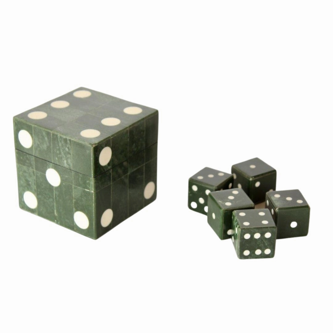 Green Box With 5 Dice