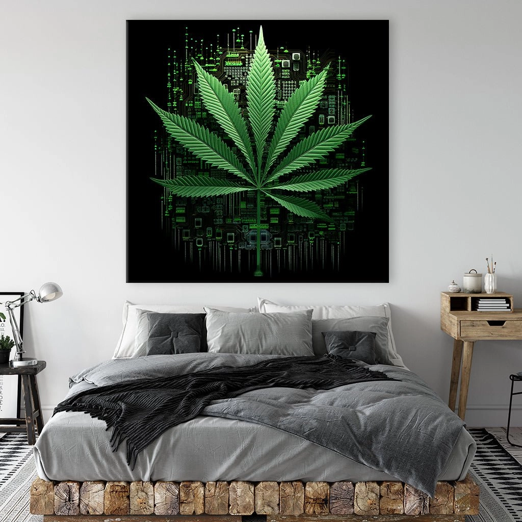 Green Cannabis Leaf by Catill" by Catill