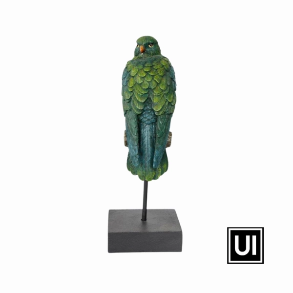 Green eagle on stand