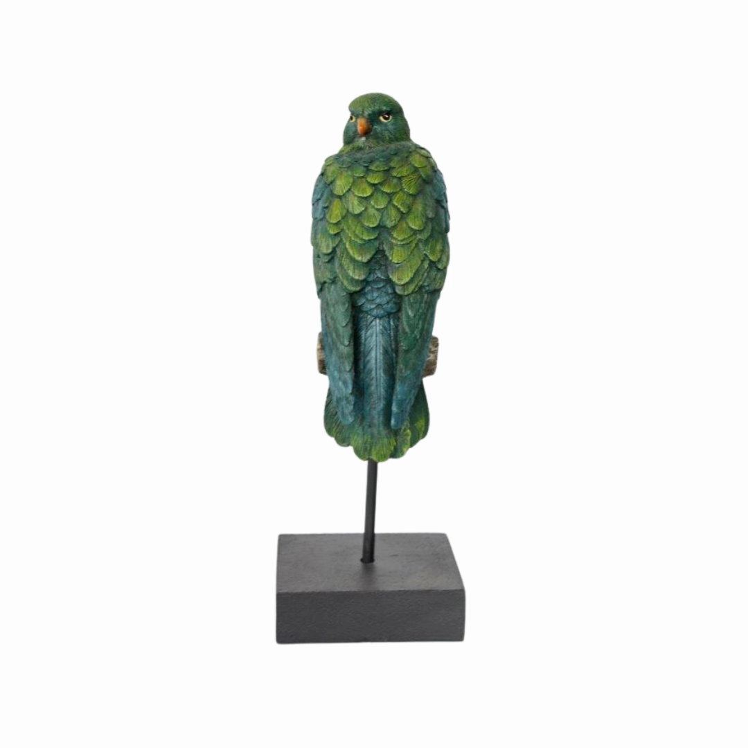 Green eagle on stand