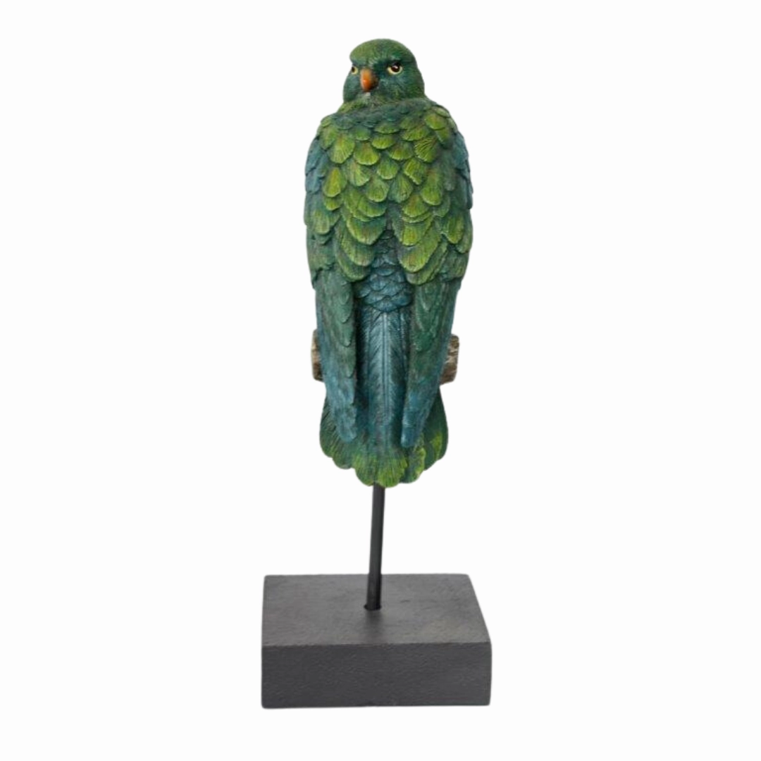 Green eagle on stand decorative home ornament