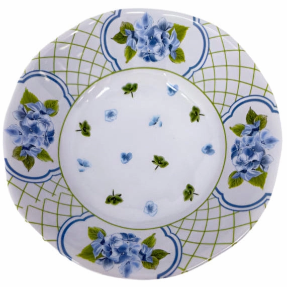 Green Hydrangea Melamine Dinnerware Collection