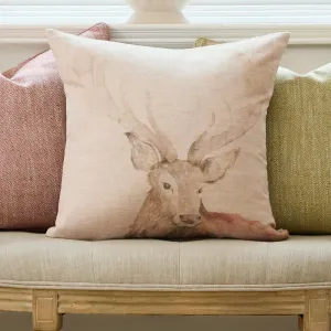 Gregor Stag Printed Cushion Natural modern fashion rug  