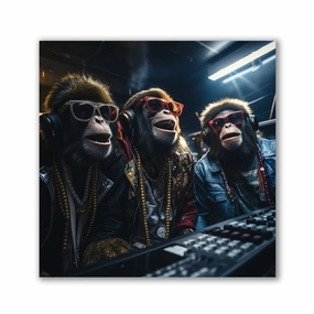 Groove Three by Juliano de Araujo framed mural artwork
