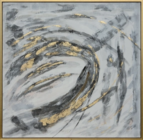 Gusty Gold Handmade Oil Painting artistic wall mural