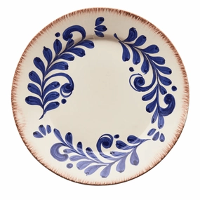 Hand Painted Blue & White Scroll Design Dinner Plates cute desktop display