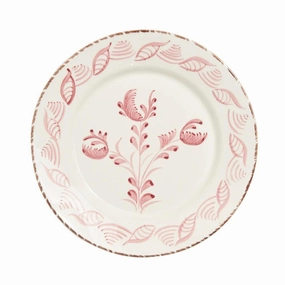 Hand Painted Pink & White Flowers and Shells Dinner Plates cute desktop display