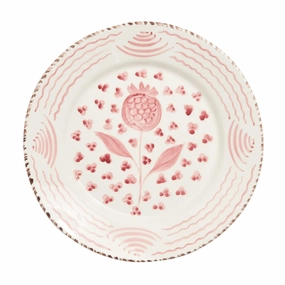 Hand Painted Pink & White Pomegranate Dinner Plates cute desktop display