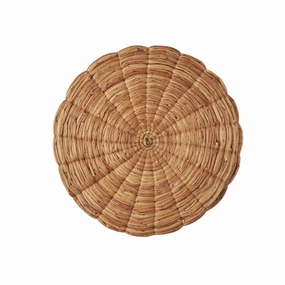 Hand Woven Water Hyacinth Round Placemats cute desktop display