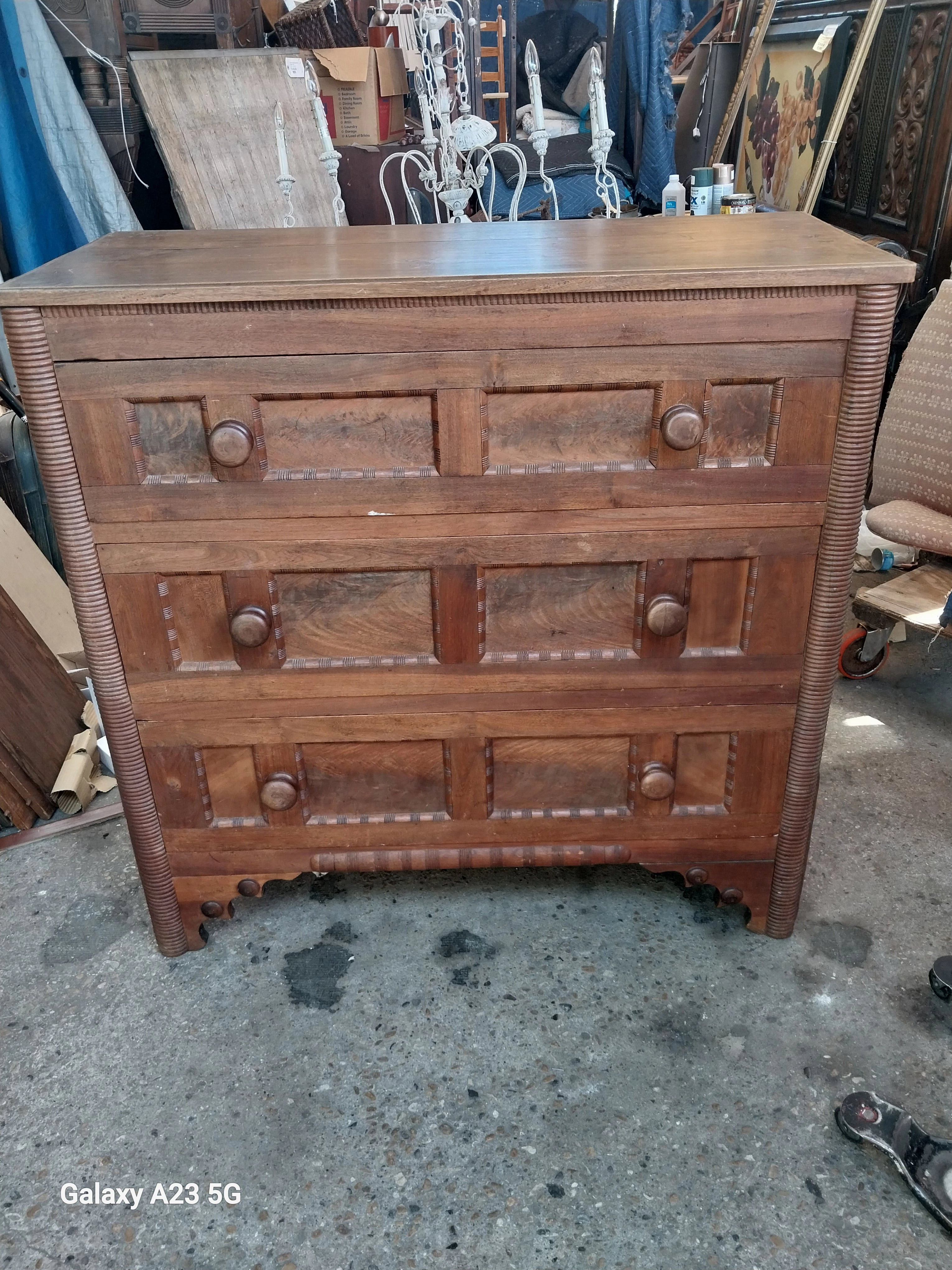 HANDMADE 19TH CENTURY AMERICAN BLACK WALNUT CHEST