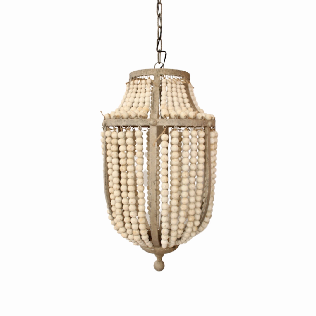 Hanging Beaded Electric Light decorative home ornament