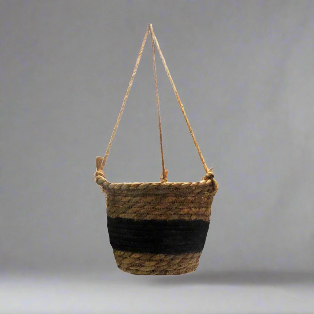 Hanging Black Belt Basket decorative home ornament