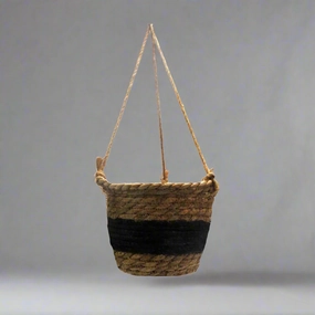 Hanging Black Belt Basket decorative home ornament